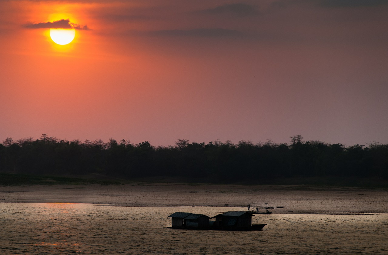 Vietnamas, Mekong Upė, Upė, Boot, Saulėlydis, Nemokamos Nuotraukos,  Nemokama Licenzija
