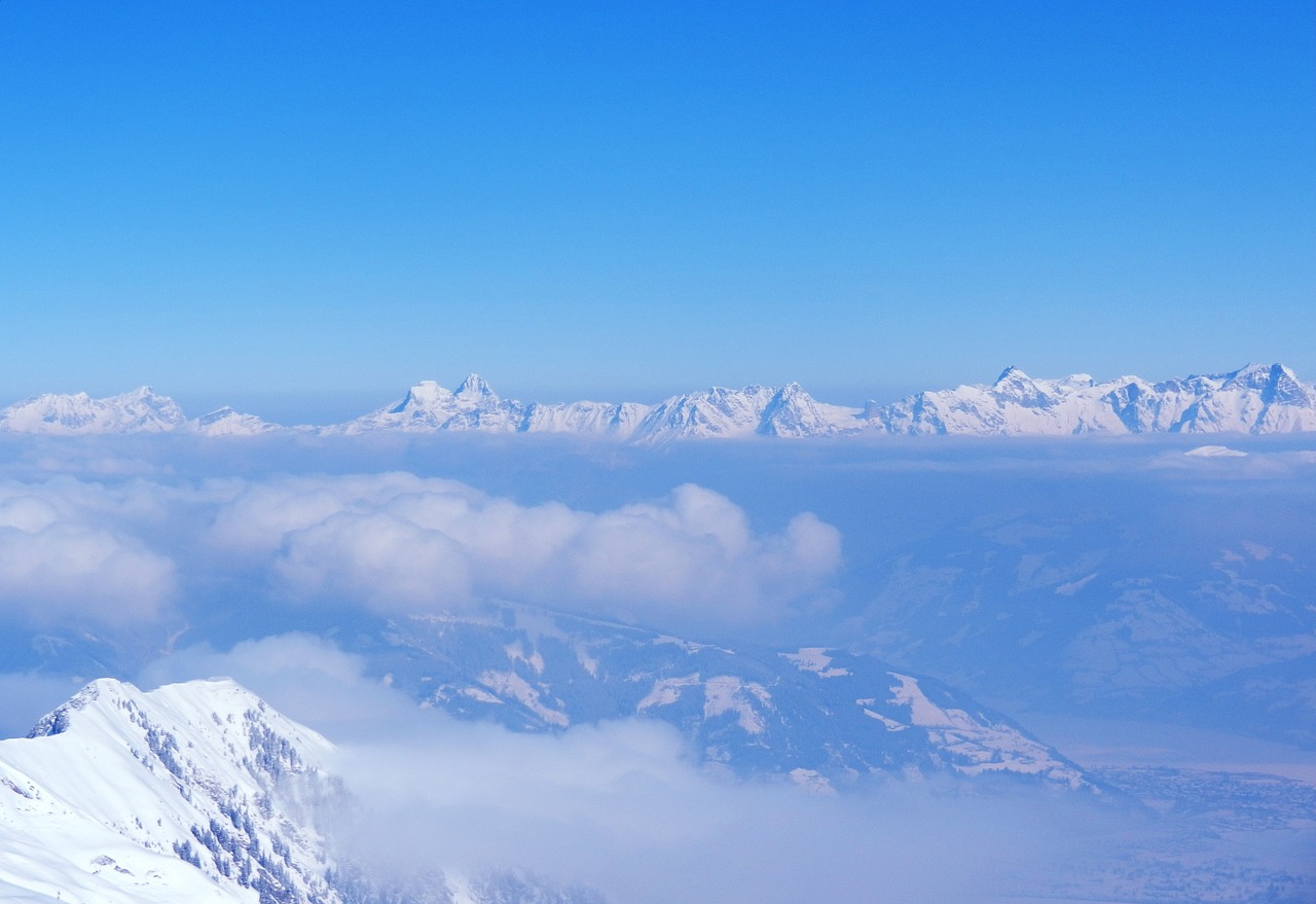 Vaizdas, Kitzbühel Alps, Virš Debesų, Kalnų Viršūnių Susitikimas, Panorama, Geras Vaizdas, Debesuota, Migla, Rūkas, Kalnų