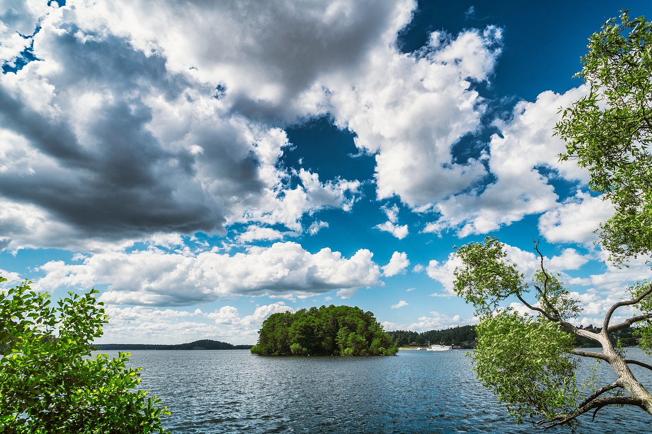 Vaizdas, Archipelagas, Švedija, Stockholm, Vasara, Kraštovaizdis, Sala, Jūra, Vaizdingas, Mėlynas