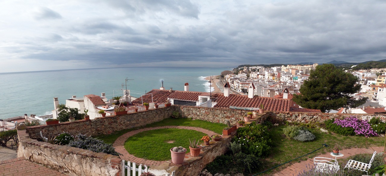 Vaizdas, Panorama, Panoraminis, Jūra, Viduržemio Jūros, Dangus, Debesys, Žmonės, Senamiestis, Požiūris