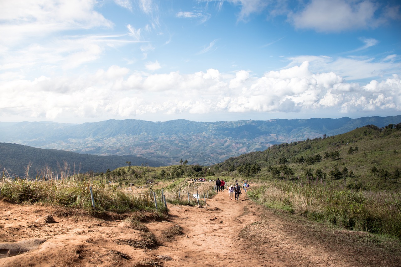 Vaizdas, Jis, Turizmas, Kelionė, Tailandas, Phi Chi Fa, Chiang Rai, Kelionė, Gamta, Atsipalaiduoti