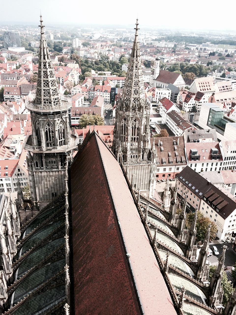 Vaizdas, Ulmi Katedra, Panorama, Ulm, Perspektyva, Peizažas, Miesto Vaizdas, Münsteris, Architektūra, Miestas
