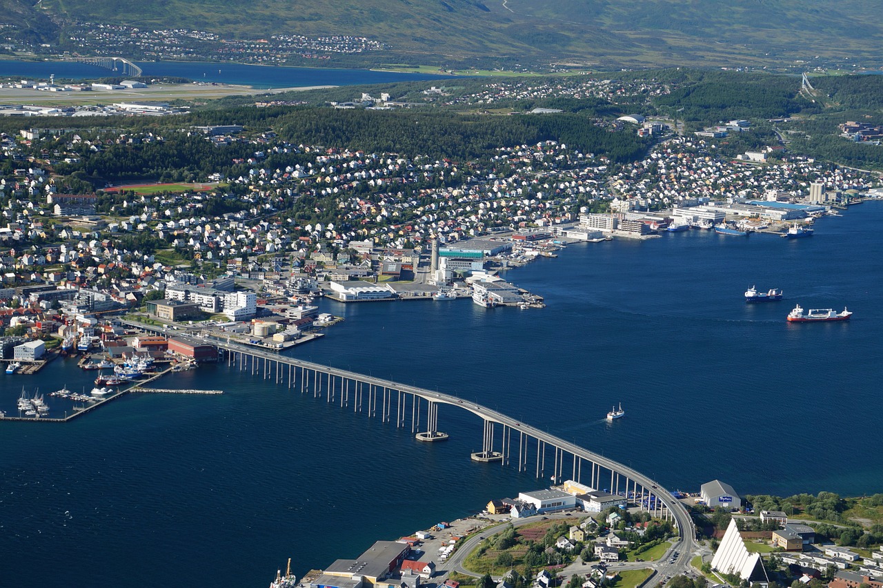 Vaizdas, Tiltas, Miestas, Tromso Tiltas, Norvegija, Nemokamos Nuotraukos,  Nemokama Licenzija