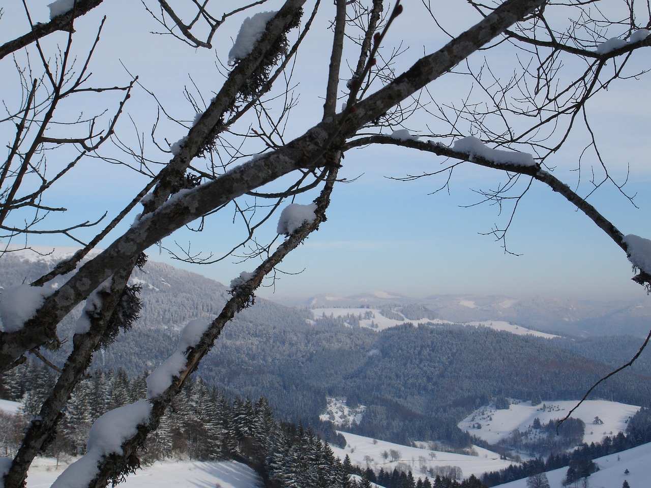 Vaizdas, Žiema, Gamta, Panorama, Dangus, Mėlynas, Kalnai, Sniegas, Regėjimas, Perspektyva