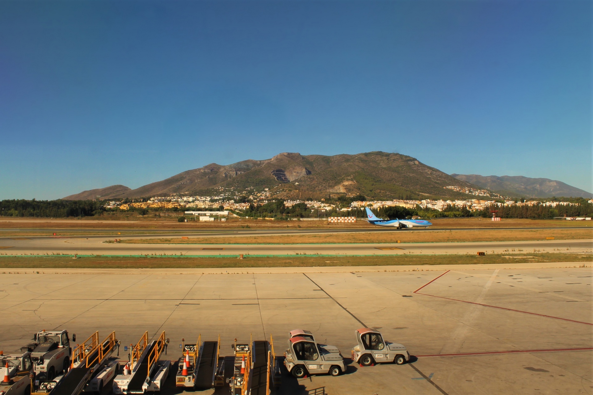Malaga,  Oro Uostas,  Ispanas & Nbsp,  Lėktuvas,  Costa,  Del,  Sol,  Šventė,  Turizmas,  Vaizdas Iš Malagos Oro Uosto