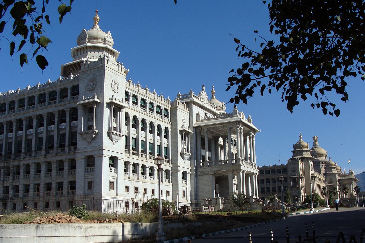 Vikasa Soudha, Vidhana Soudha, Bangalore, Indija, Vyriausybė, Architektūra, Orientyras, Pastatas, Architektūros Dizainas, Struktūra