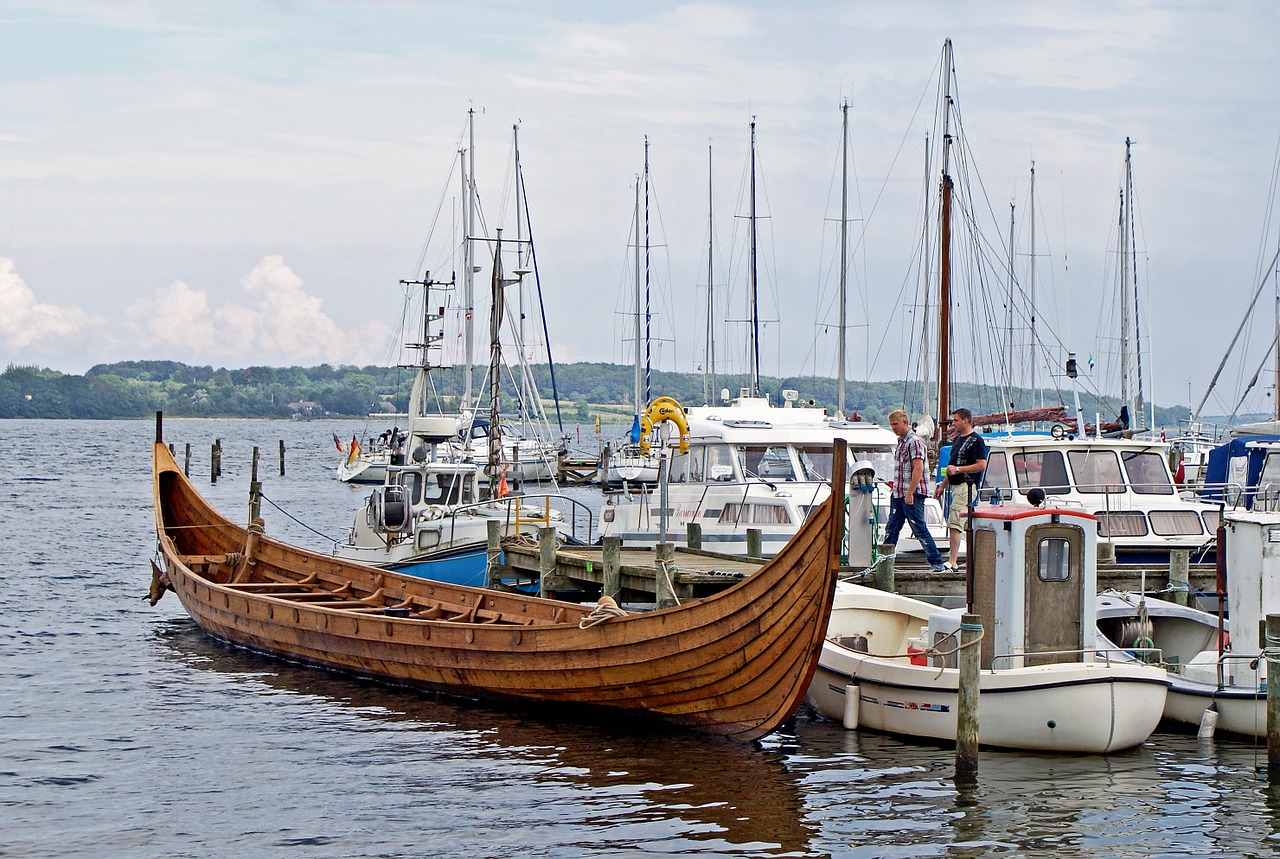 Vikingo Laivas,  Uostas,  Uostas,  Denmark, Nemokamos Nuotraukos,  Nemokama Licenzija