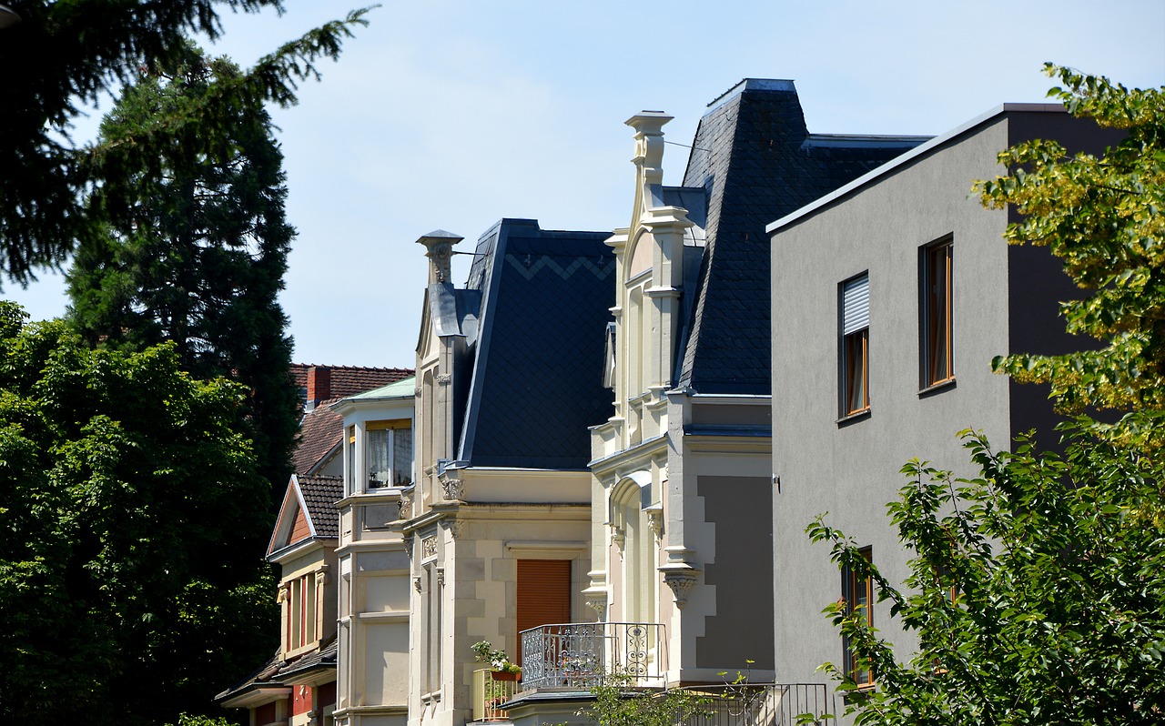 Vila, Heidelbergas, Weststadt, Namai, Pastatas, Architektūra, Balkonai, Fasadas, Architektūrinis Stilius, Krūmai