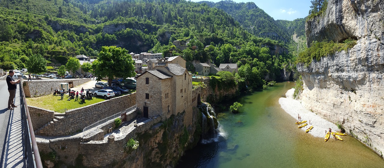 Kaimas, Upė, Gerklė, Tarn, France, Senas Kaimas, Kraštovaizdis, Nemokamos Nuotraukos,  Nemokama Licenzija