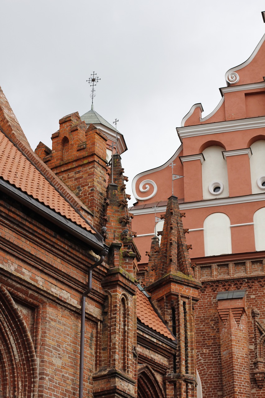 Vilnius, Lietuviu, Rytų Europa, Fasadas, Senamiestis, Architektūra, Istoriškai, Namai Fasadai, Gable, Nemokamos Nuotraukos