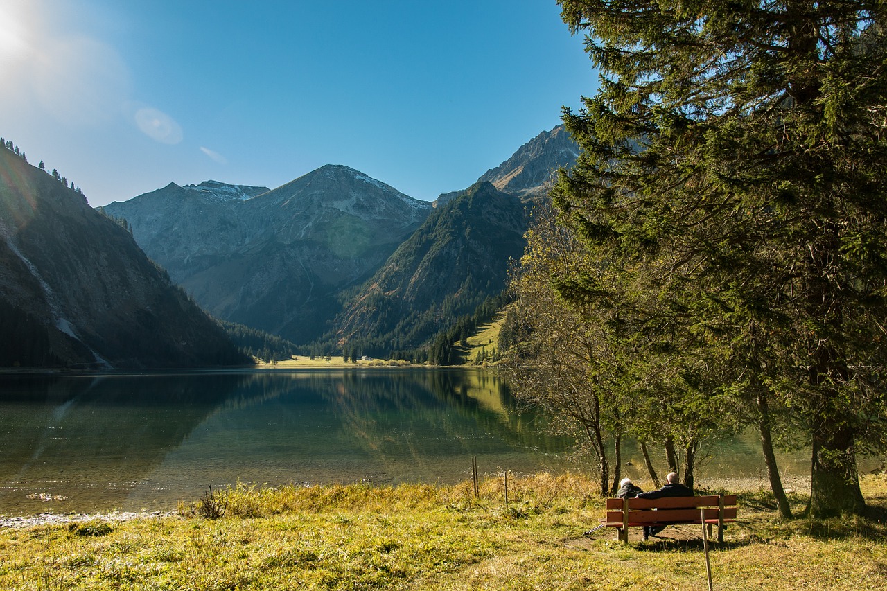 Vilsalpsee, Alpių, Bergsee, Kalnai, Daugiau, Austria, Tannheim, Žygis, Ežeras, Žygių Diena