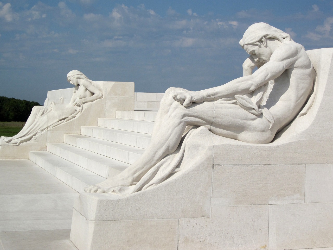 Vimy Paminklas, Skulptūra, Mourners, Vimy Kraigas, France, Paminklas, Kanados, Karas, Ww1, Pasaulinis Karas 1