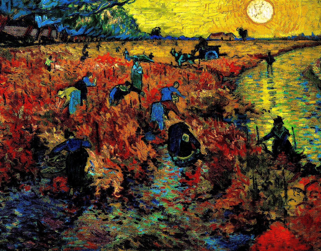 Vincent Van Gogh, Raudonasis Vynuogynas, Vienintelis Pardavimas Van Gogh, Menas, Impresionizmas, Nemokamos Nuotraukos,  Nemokama Licenzija