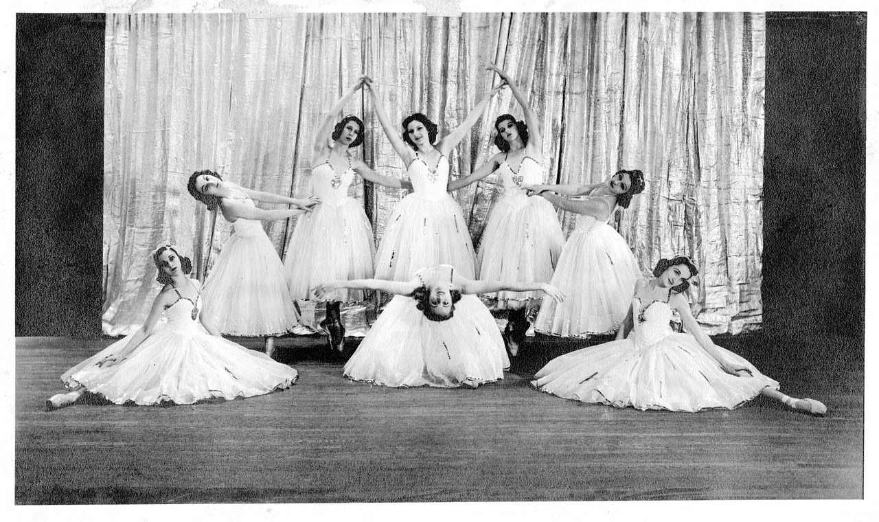 Vintage, Baletas, Studija, Balerinai, Kostiumas, Retro, Šokėja, Etapas, Senovinis, Grakštus