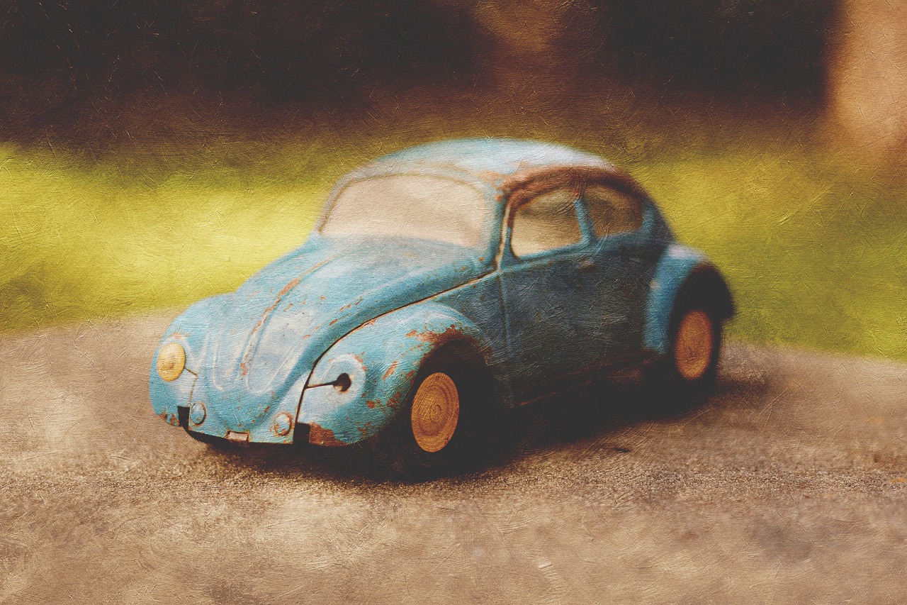 Vintage, Žaislas, Automobilis, Klaida, Vabalas, Mėlynas, Tekstūra, Menas, Natiurmortas, Nemokamos Nuotraukos