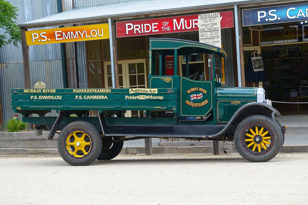 Vintage, Sunkvežimis, Klasikinis, Pristatymas, Žalias, Retro, Transporto Priemonė, Sunkvežimis, Automatinis, Senas