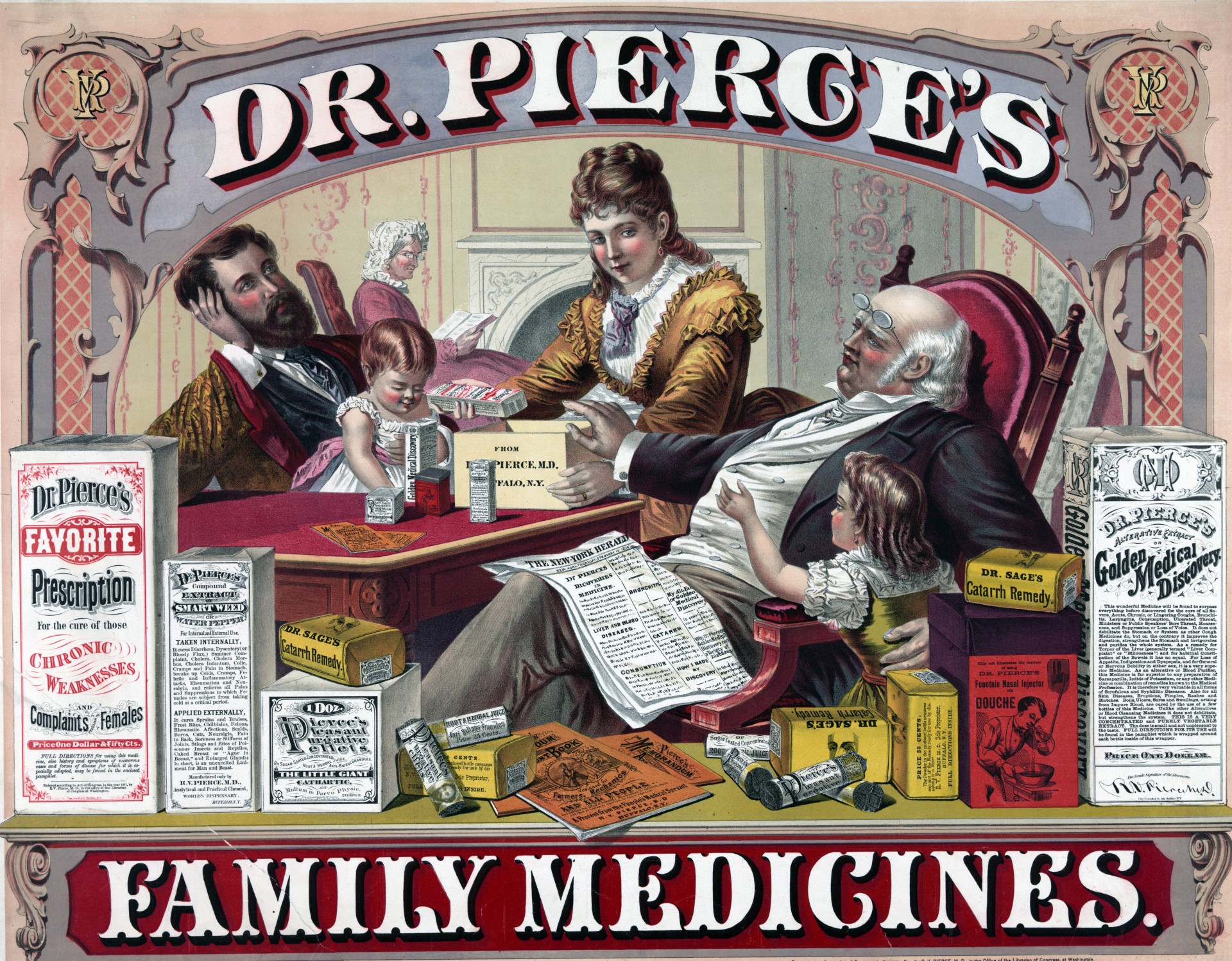 Medicina,  Gydytojas,  Šeima,  Vyrai,  Moterys,  Vaikai,  Vintage,  Reklama,  Plakatas,  Skelbimas