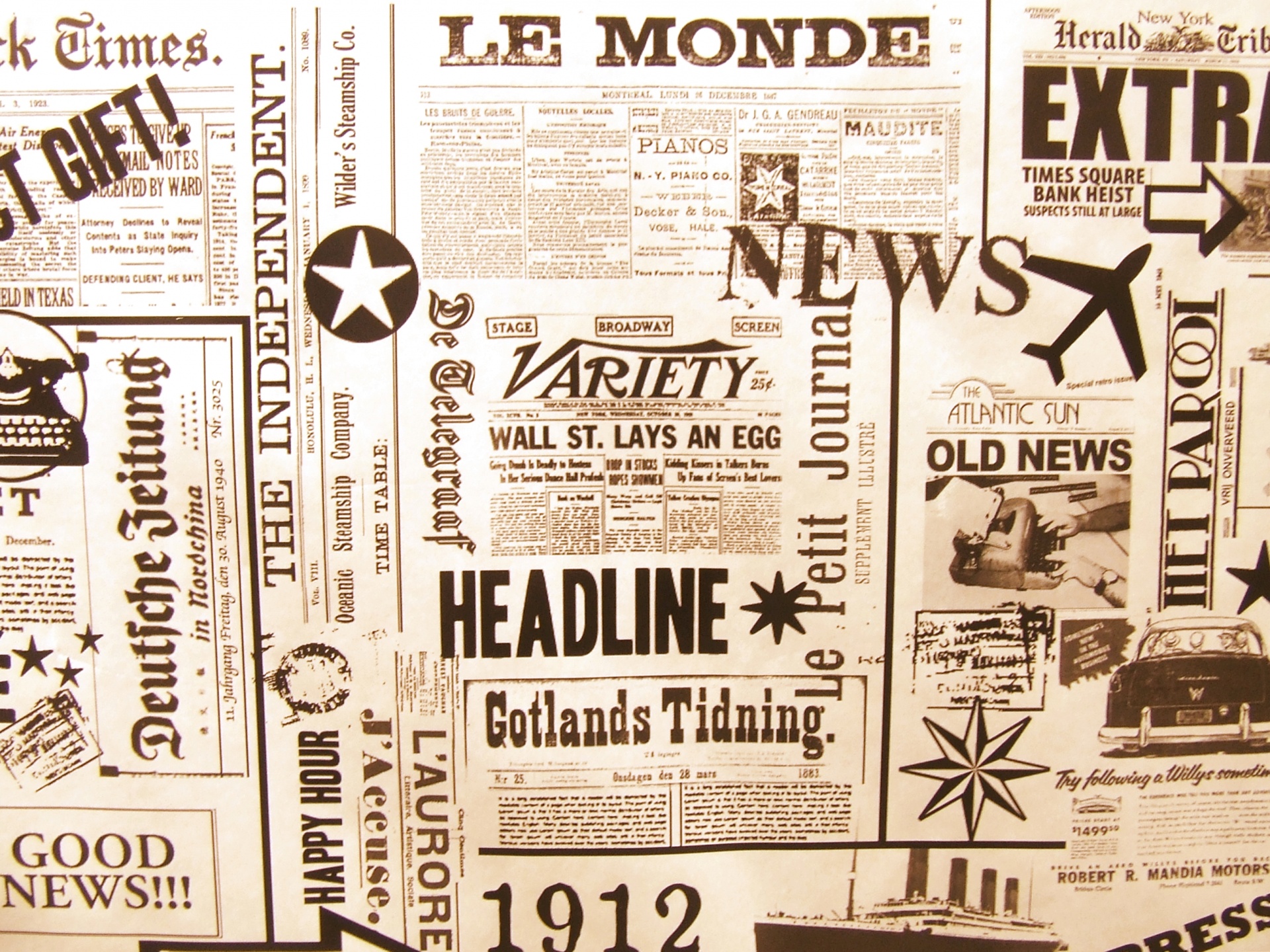 Laikraštis,  Le & Nbsp,  Monde,  Fonas,  Senas,  France,  Pasaulis,  Kelionė,  Vintage,  Prancūzų Kalba