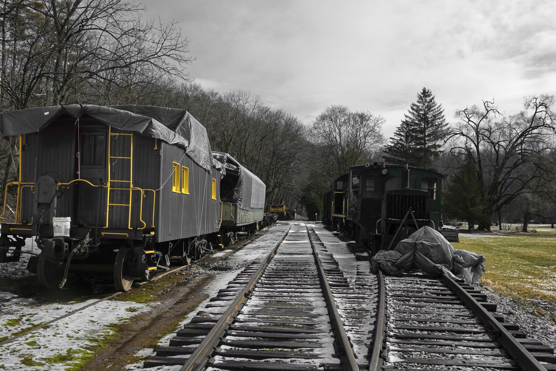 Traukinys,  Traukiniai,  Senas,  Vintage,  Geležinkelis,  Takelius,  Sniegas,  Žiema,  Pennsylvania,  Pa