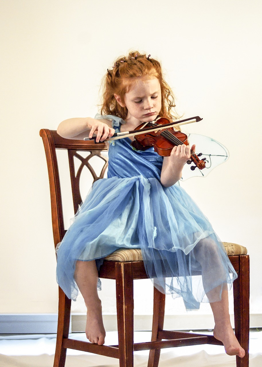 Smuikas, Vaikas, Mergaitė, Muzika, Instrumentas, Muzikinis, Muzikantas, Jaunas, Žaisti, Pamoka