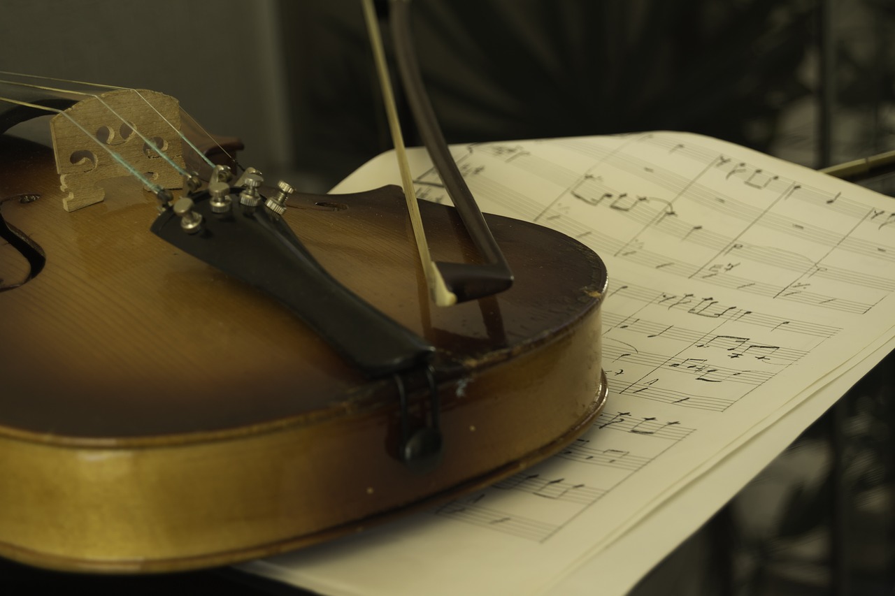 Smuikas,  Natų Lapas,  Smuikas Lanko,  Refleksas,  Žaliame Fone,  Per Fortepijonui,  Smuikas Per Fortepijonui,  Muzikos Lapas Pagal Smuikui,  Muzika,  Koncertas