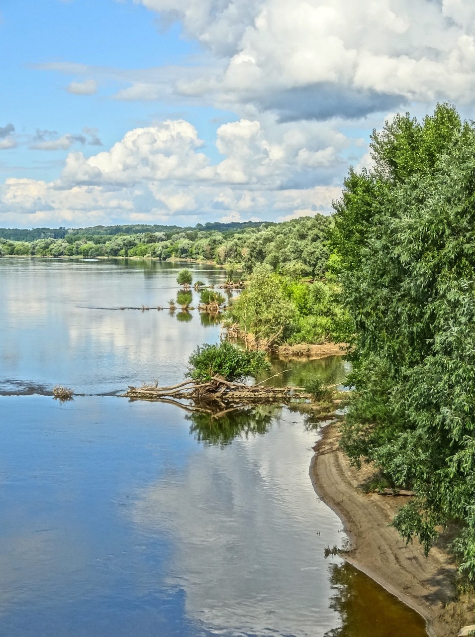 Vistula, Bydgoszcz, Upė, Lenkija, Vanduo, Gamta, Kraštovaizdis, Medžiai, Nemokamos Nuotraukos,  Nemokama Licenzija