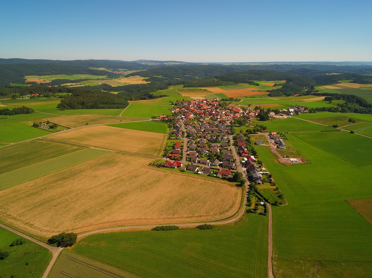 Vöhl, Buchenbergas, Vieta, Kaimas, Oro Vaizdas, Nemokamos Nuotraukos,  Nemokama Licenzija