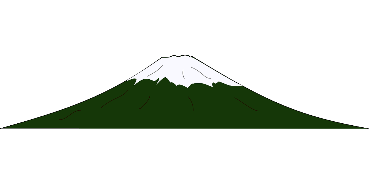 Vulkanas, Fuji, Kalnas, Piko, Sniegas, Aukščiausiojo Lygio Susitikimas, Nemokama Vektorinė Grafika, Nemokamos Nuotraukos,  Nemokama Licenzija