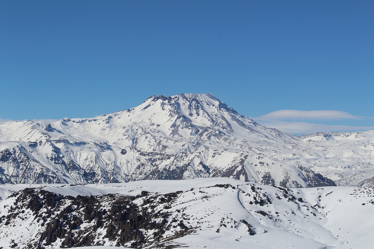 Vulkanas, Sniegas, Kraštovaizdis, Cordillera, Čile, Andes, Nevado, Snieguotas Kalnas, Gamta, Nemokamos Nuotraukos