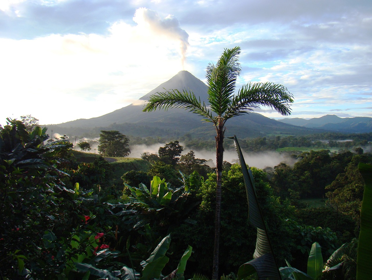 Vulkanas, Išsiveržimas, Kosta Rika, Arenalas, Lava, Vulkaninis, Gamta, Kraštovaizdis, Džiunglės, Kalnas