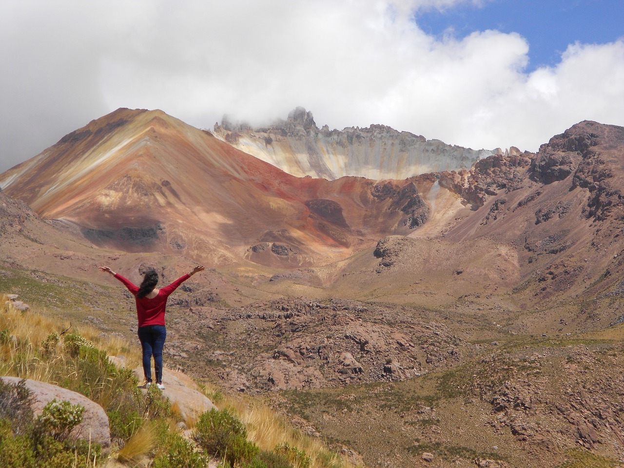 Vulkanas,  Bolivija,  Moterys, Nemokamos Nuotraukos,  Nemokama Licenzija