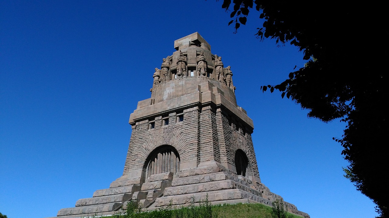 Völkerschlachtdenkmal, Leipcigas, Architektūra, Paminklas, Lankytinos Vietos, Įvedimas, Pastatas, Monumentalus, Turistų Atrakcijos, Kupolas