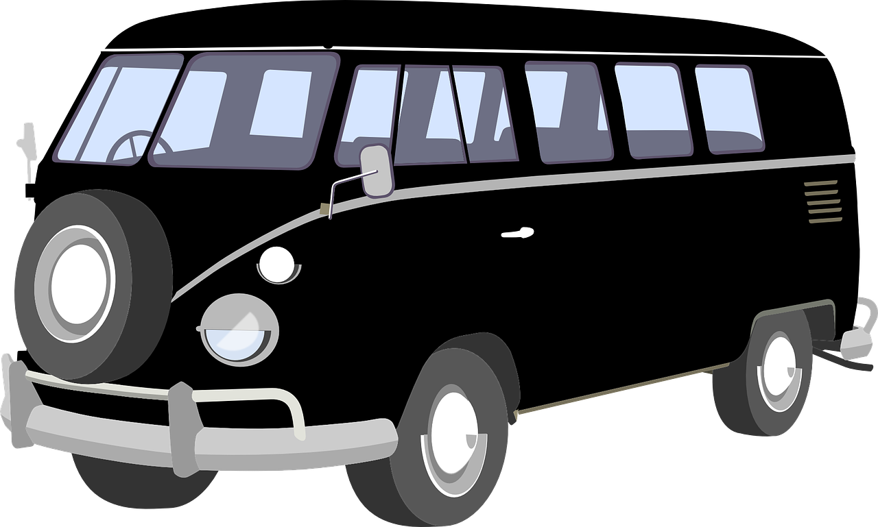 Volkswagen, Autobusas, Van, Mikroautobusas, Vintage, Hipis, Transporto Priemonė, Vw, Vokiečių, Automobilis
