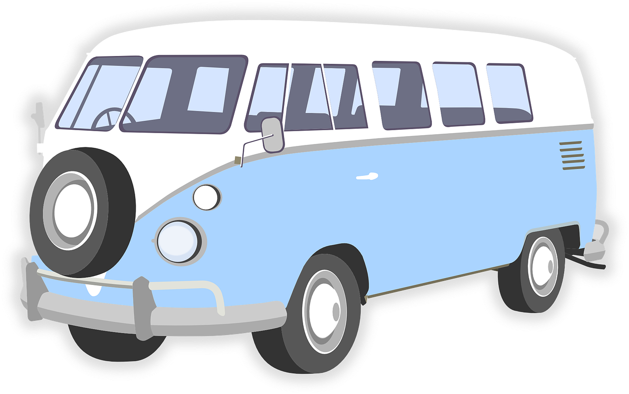 Volkswagen, Autobusas, Mikroautobusas, Van, Vintage, Senas, Stilius, Klasikinis, Vw, Izoliuotas