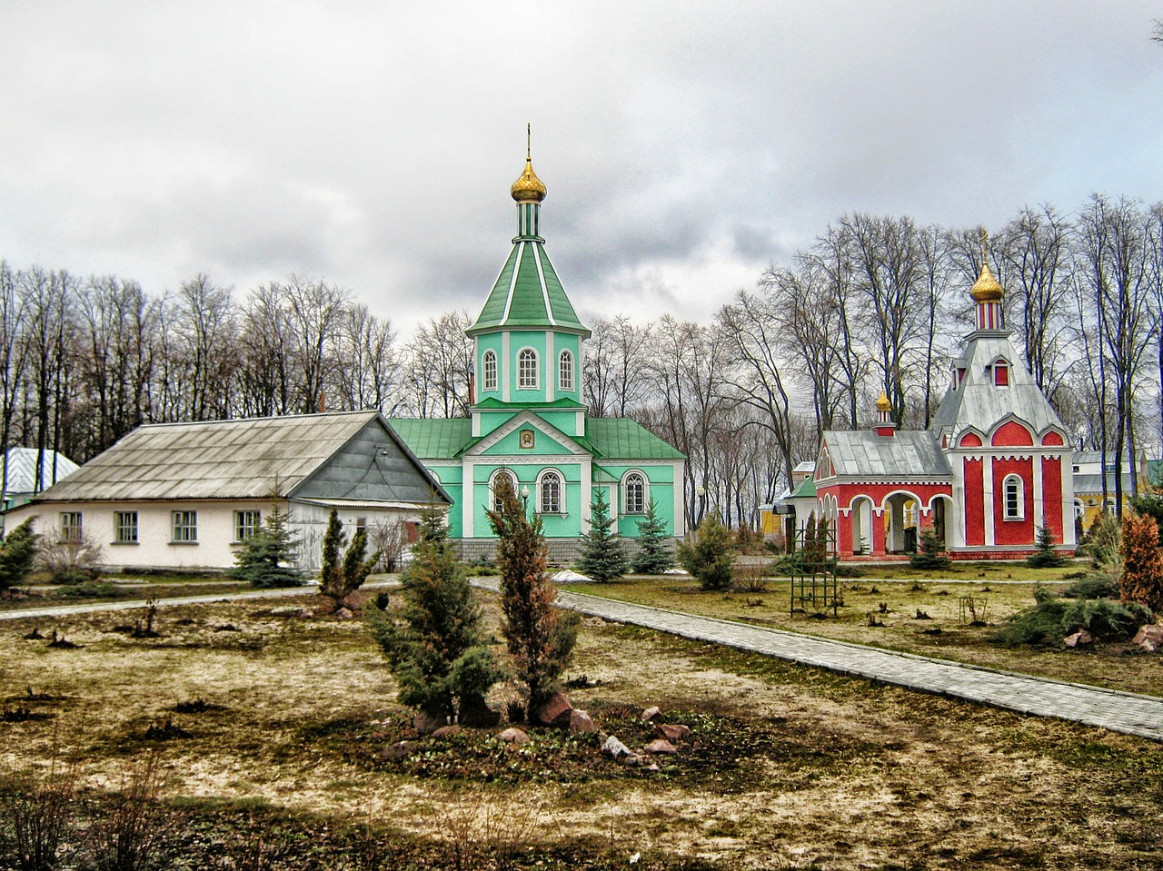 Voronežas, Rusija, Vienuolynas, Pastatai, Bažnyčia, Religija, Tikėjimas, Architektūra, Kraštovaizdis, Vaizdingas