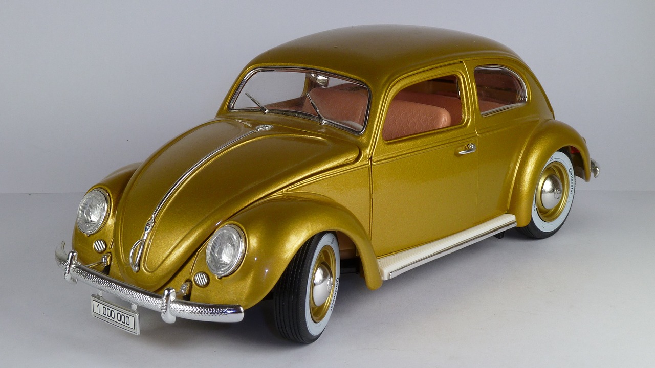 Vw Beetle,  Vw Beetle,  1, 000, 000,  1955,  1X18,  Modelis Automobilis,  Bburago, Nemokamos Nuotraukos