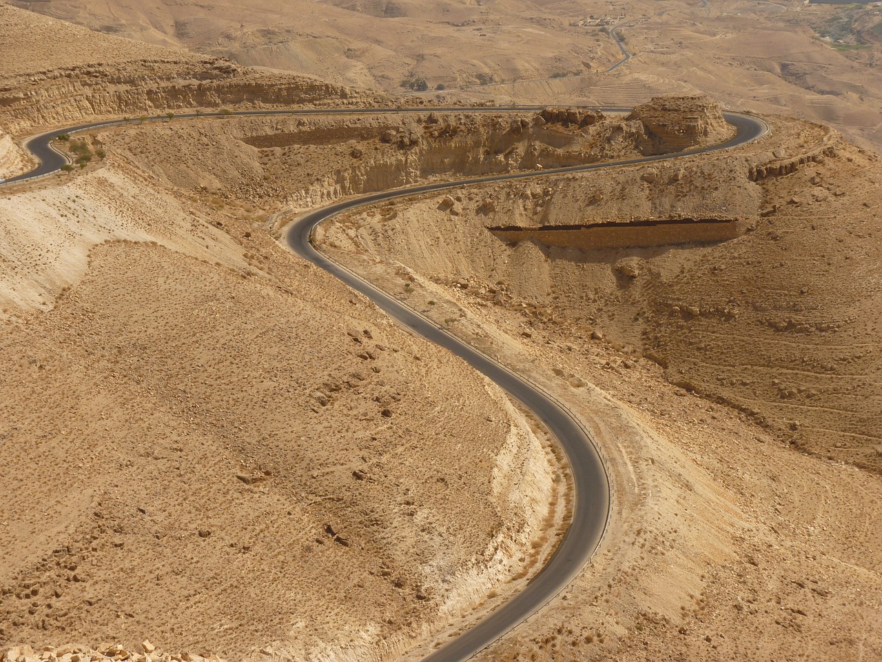 Wadi Mujib, Jordan, Šventė, Kelionė, Artimieji Rytai, Dykuma, Smėlis, Kraštovaizdis, Kelias, Kreivė