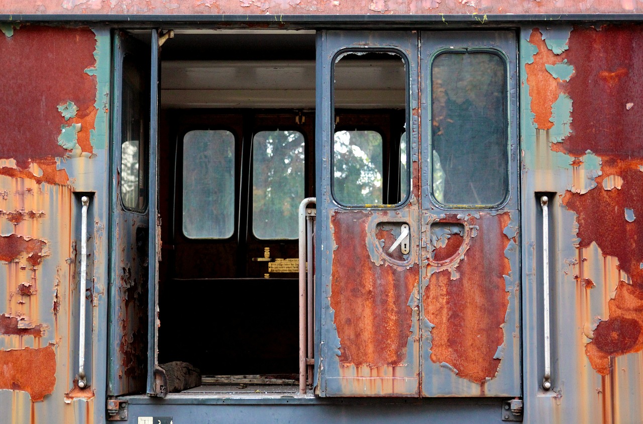 Vagonas, Traukiniai, Traukinių Stotis, Geležinkelis, Senas, Rusted, Traukinys, Transportas, Nuolaužos, Geležinkelio Vagonai