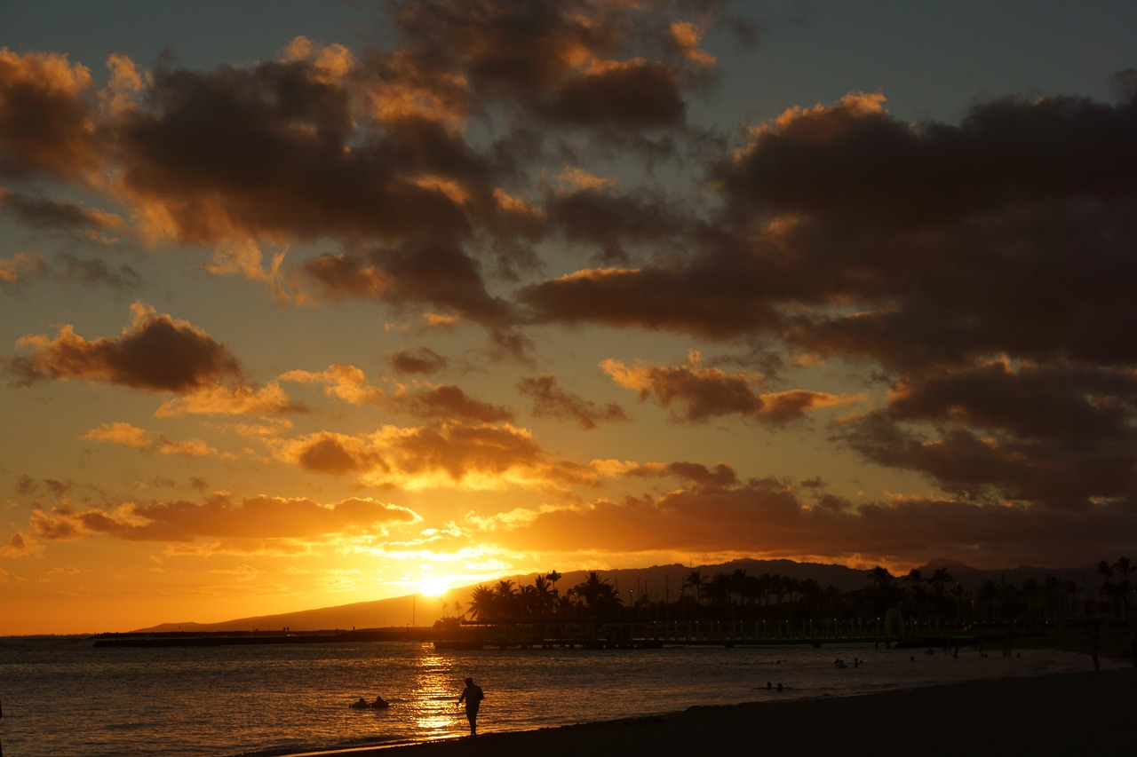 Waikiki Paplūdimys, Oahu, Hawaii, Nemokamos Nuotraukos,  Nemokama Licenzija
