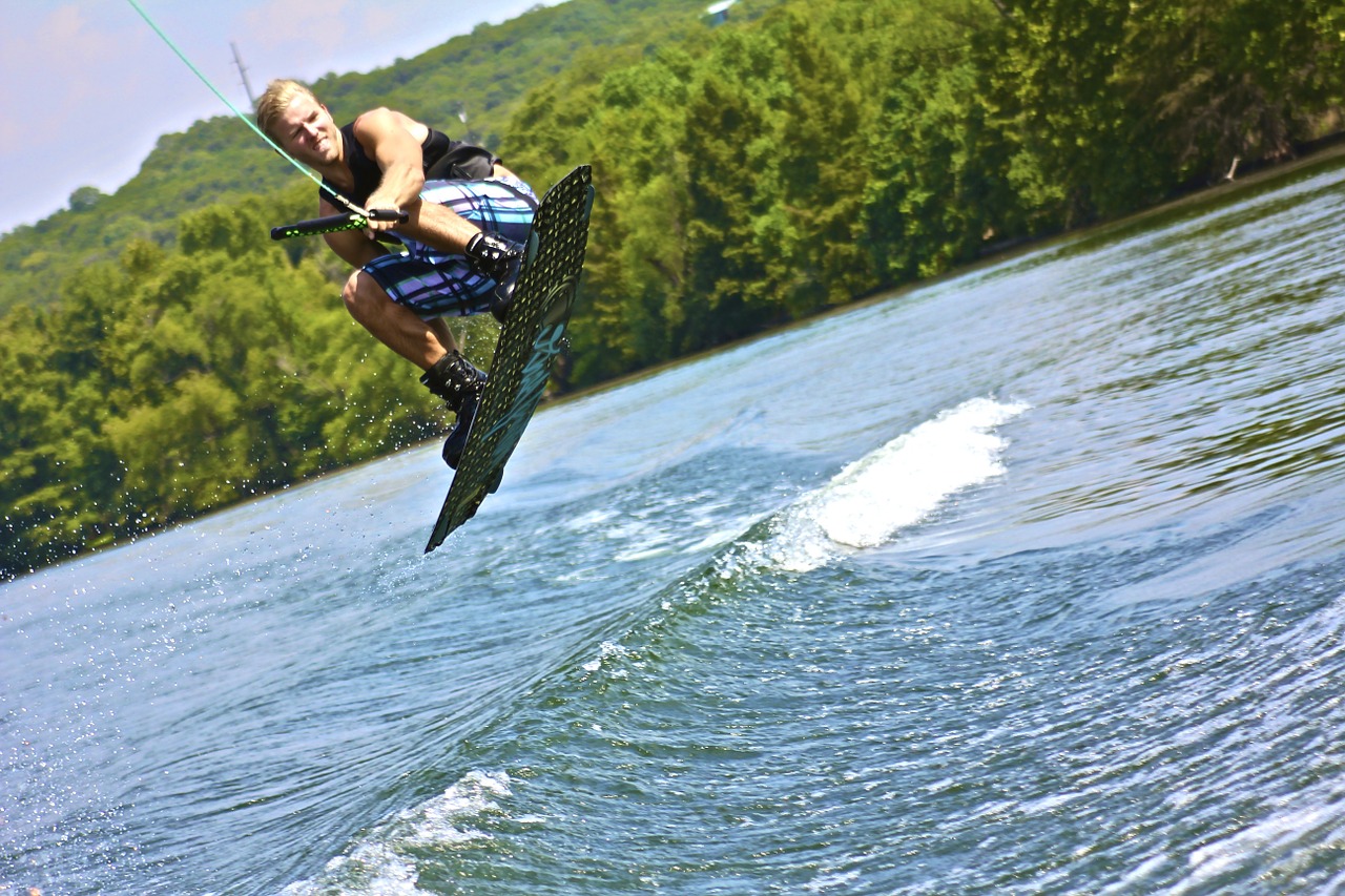 Wakeboard, Vandens Sportas, Pabusti Įlaipinti, Ežeras, Valtis, Vanduo, Lauke, Sportas, Austin, Vyras