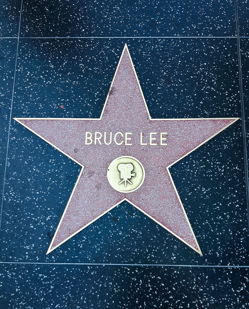 Pasivaikščioti Šlovę, Bruce Lee, Los Andželas, Usa, Amerikietis, Kalifornija, Holivudas, Žvaigždė, Filmstrip, Kinas