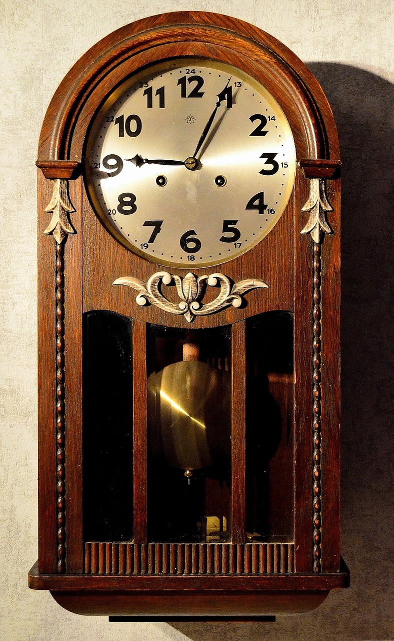 Sieninis Laikrodis, Laikrodis Antikvariniai, Švytuoklinis Laikrodis, Laikrodžio Veidas, Nostalgiškas, Senas Laikrodis, Laikas, Baigti, Laikrodis, Nemokamos Nuotraukos