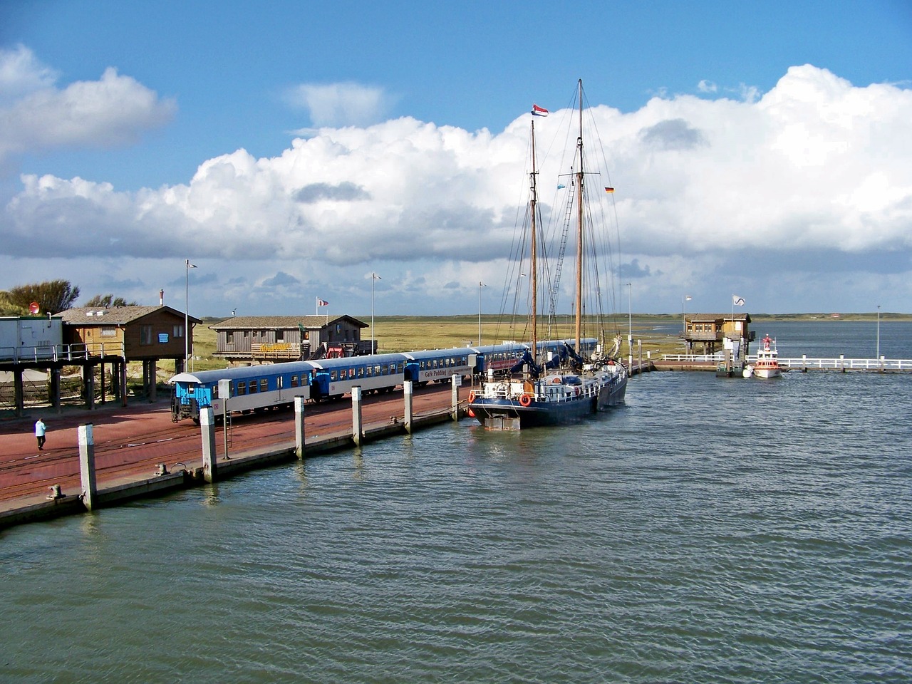 Wangerooge, Traukinys, Laivas, Uosto Motyvai, Šiaurės Jūros Pakrantė, Cukraus Saldainiai, Arbatos Kambariai, Salos Stotis, Žemutinė Saksonija, Blanker Hans