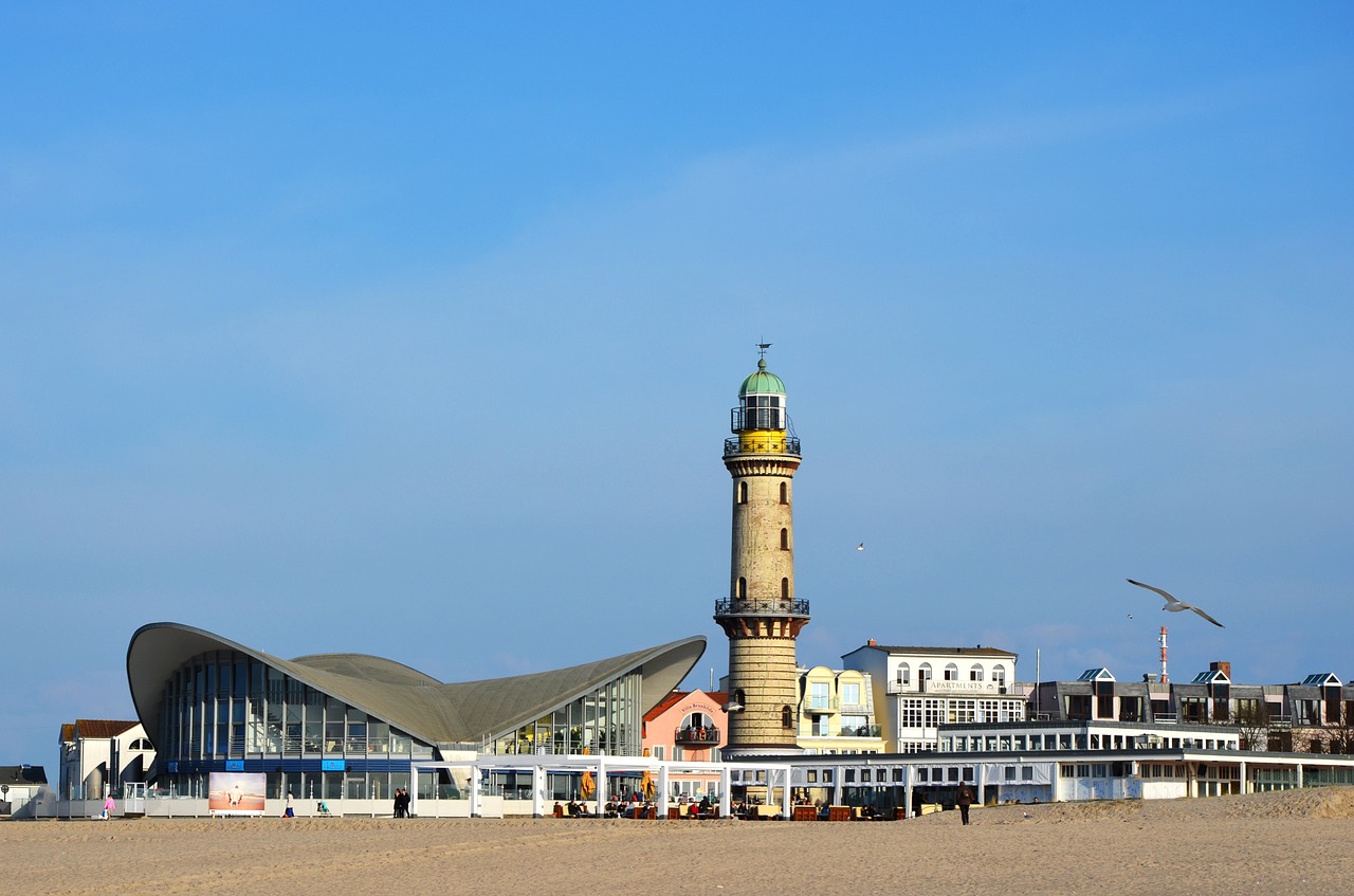 Warnemünde, Pajūrio Kurortas, Teepott, Švyturys, Rinkimų Ženklai, Rytų Ežero Spa, Baltijos Jūra, Rostock, Šventė, Papludimys