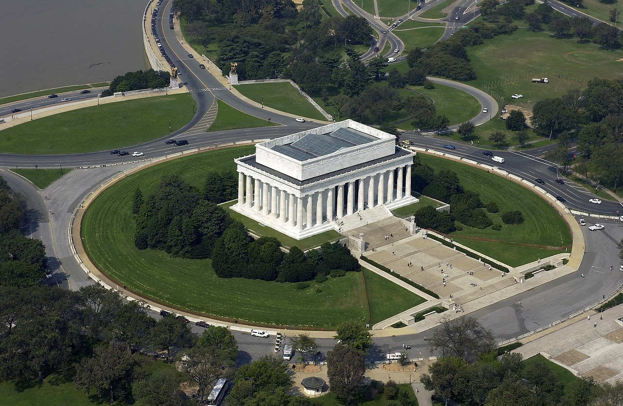 Vašingtonas, Lincoln Memorialas, Orientyras, Paminklas, Architektūra, Istorinis, Pastatas, Usa, Žinomas, Kraštovaizdis