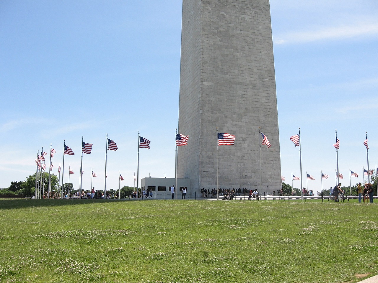 Vašingtono Paminklas, Prekybos Centras, Obeliskas, Bazė, Vėliavos, Paminklas, Istorinis, Turistai, Orientyras, Simbolis