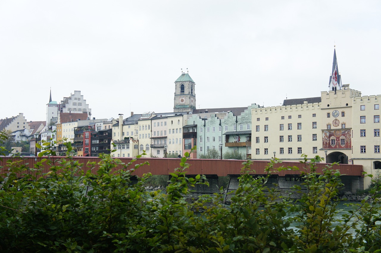 Isserburgas, Tiltas, Užeiga, Upė, Bavarija, Eilių Namai, Blauzdykis, Namai, Vanduo, Istoriškai