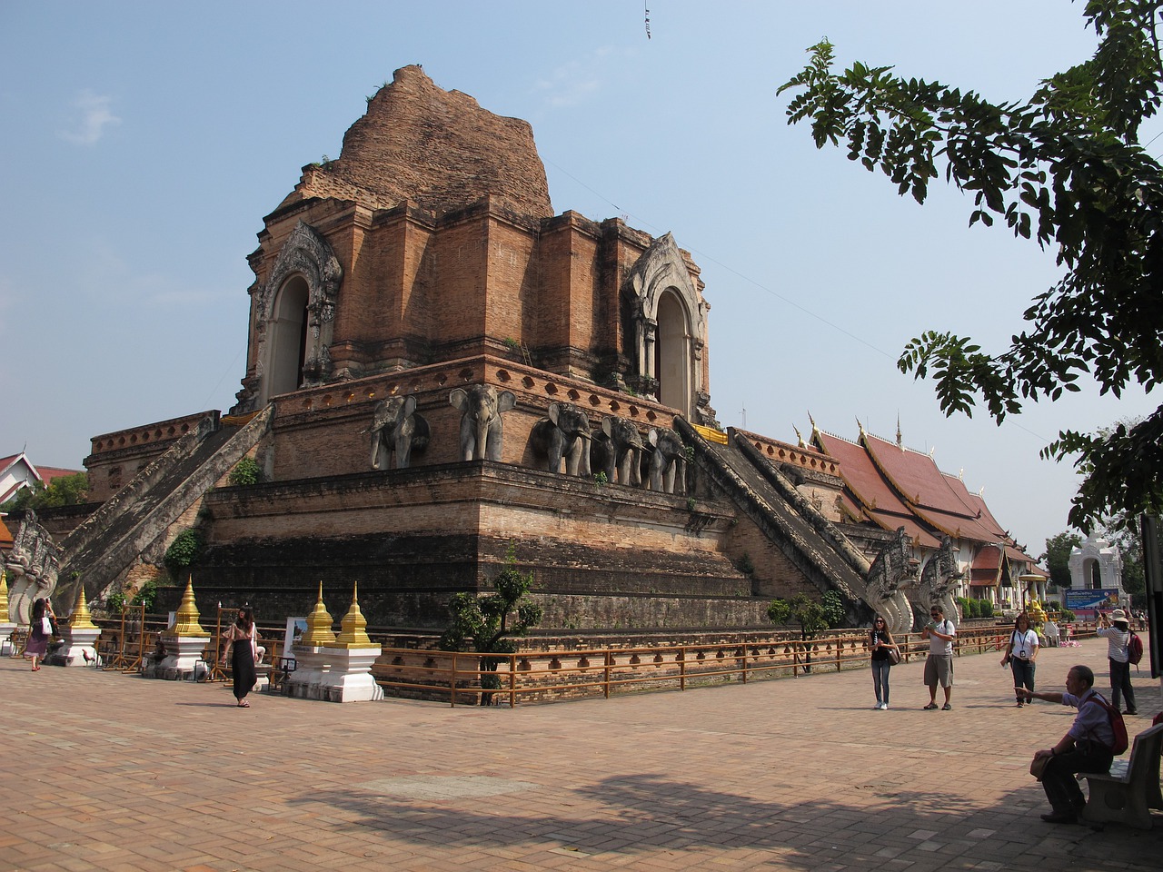 Wat Chedi Luang, Tailandas, Budizmo Šventykla, Chiang Mai, Nemokamos Nuotraukos,  Nemokama Licenzija