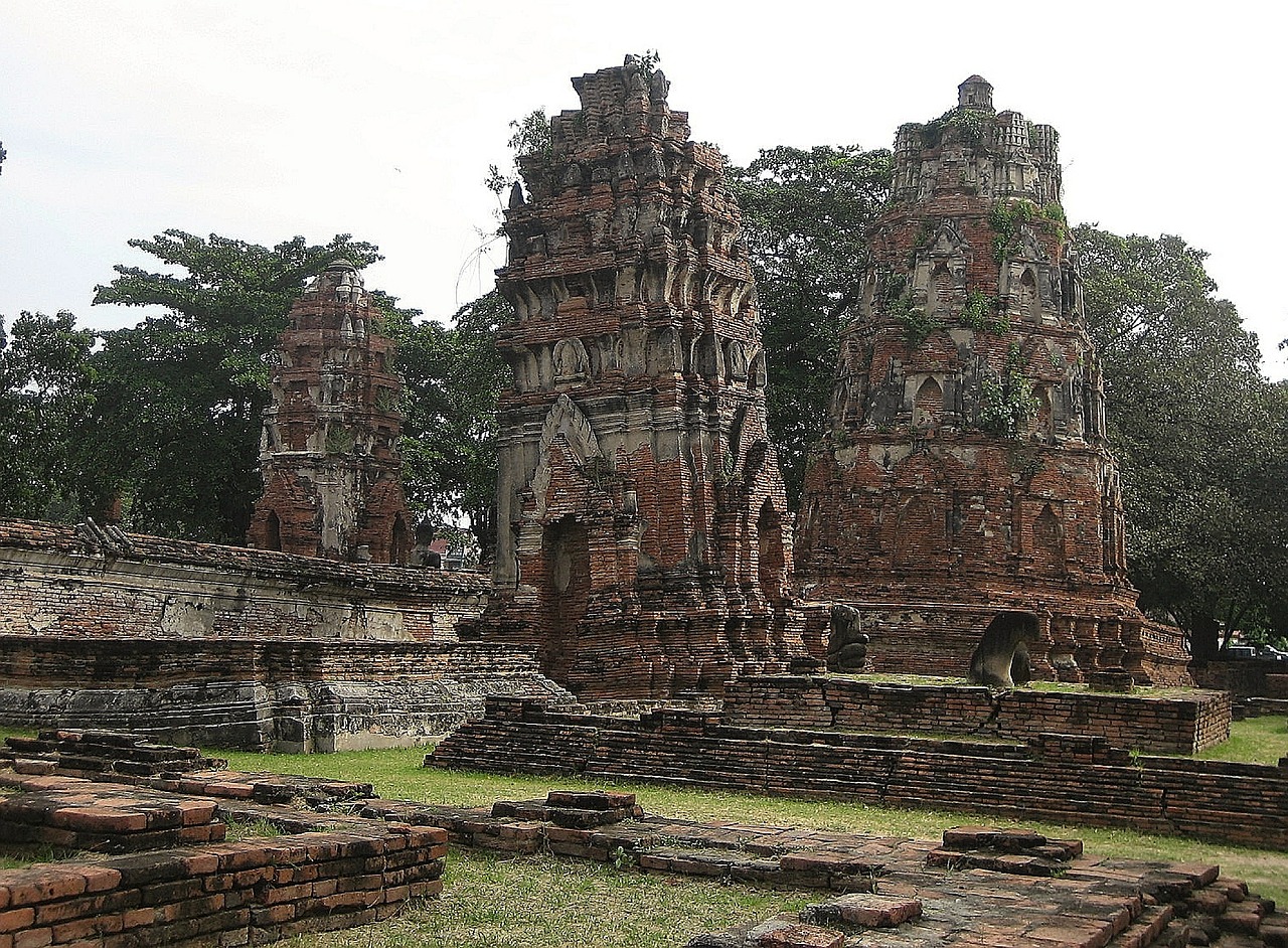 Wat Mahathat, Budistinis, Šventykla, Ayutthaya, Tailandas, Nemokamos Nuotraukos,  Nemokama Licenzija
