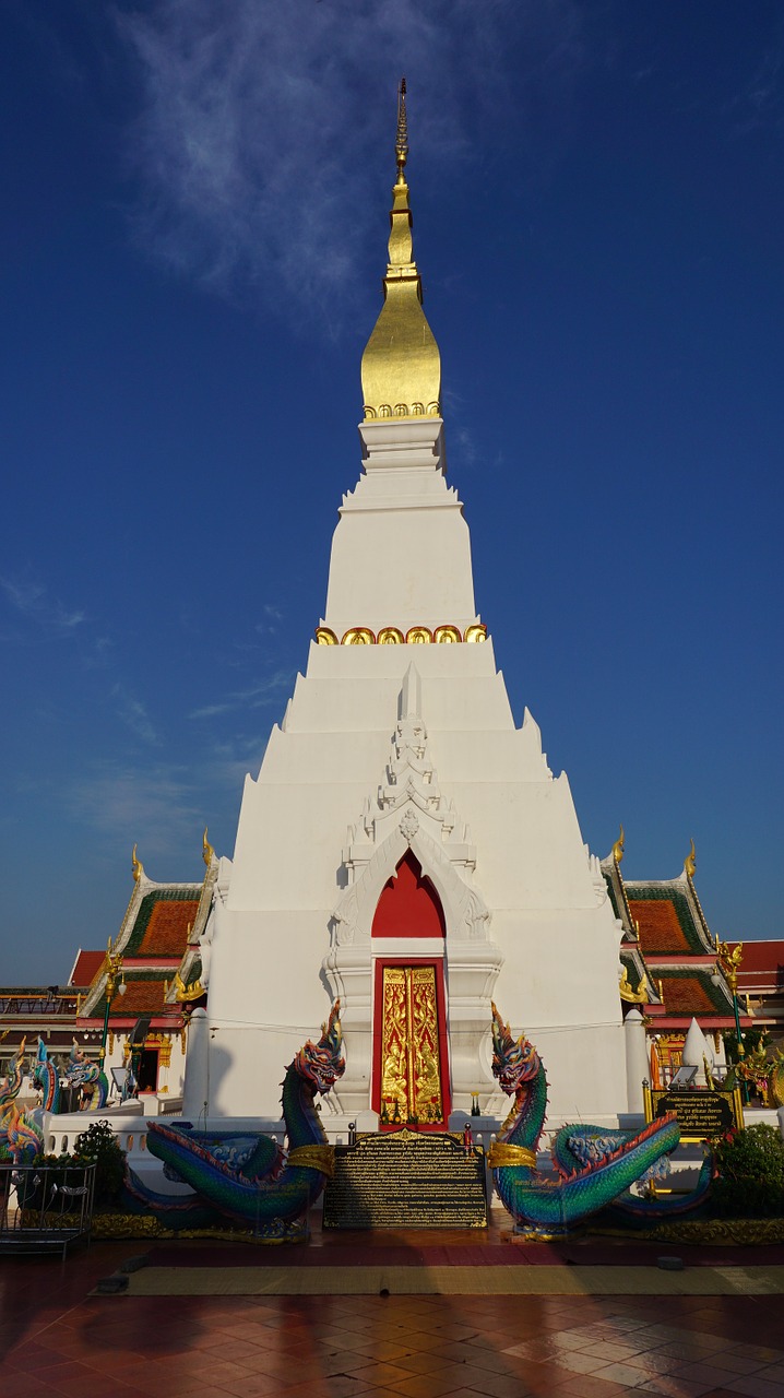 Wat Phra That Choeng Chum, Šventykla, Priemonė, Religija, Tailando Šventykla, Tailandas, Menas, Sakon Nakhon, Budizmas, Dažymas